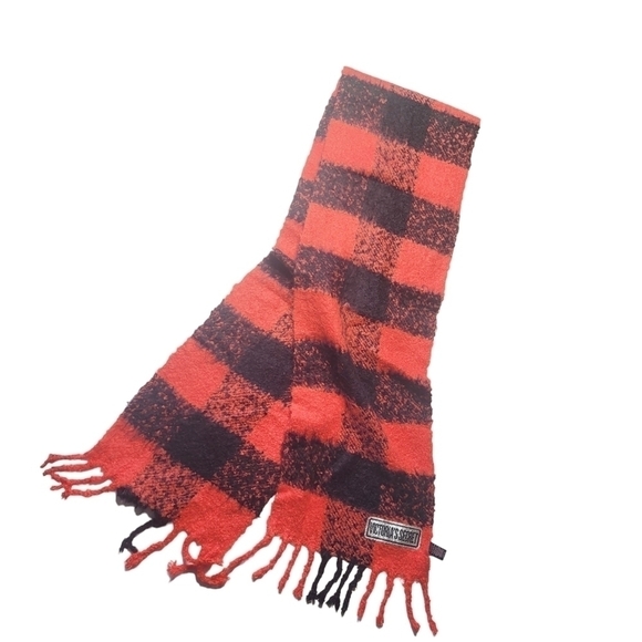 Victoria's Secret Winter Angel Plaid Scarf - Picture 3 of 4